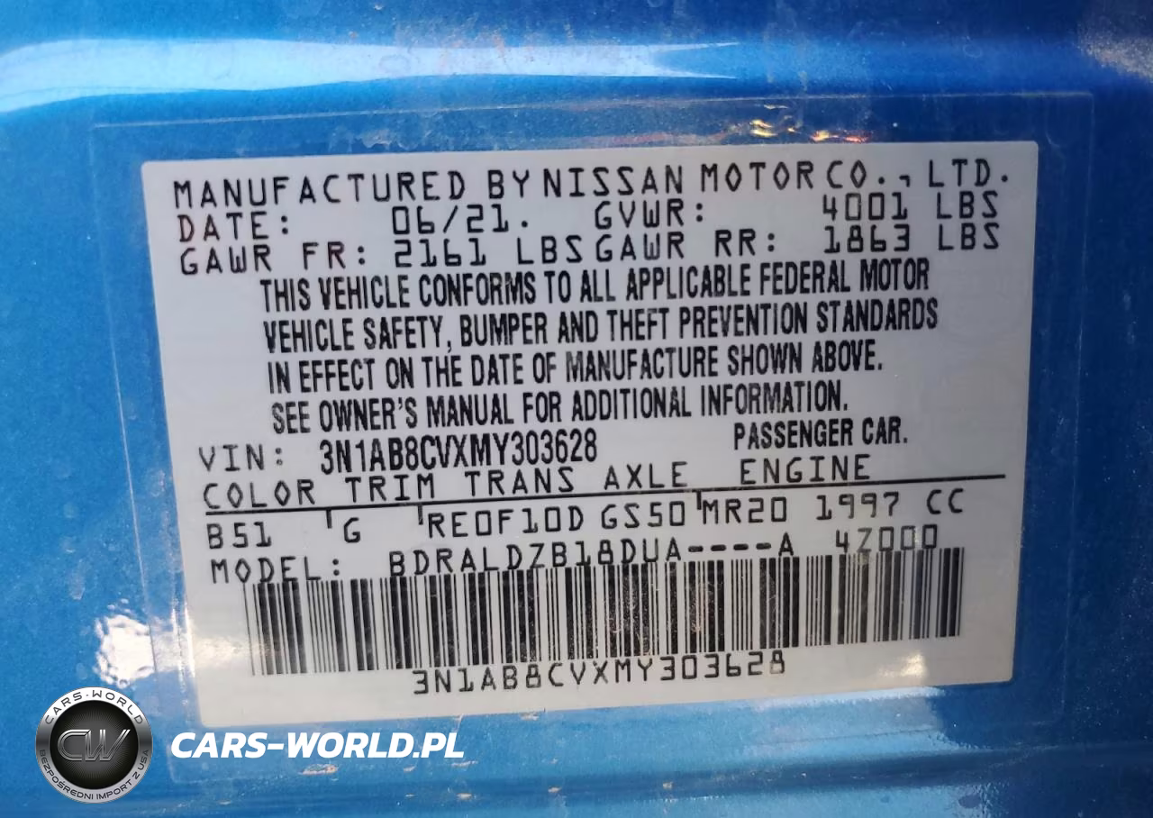 2021 Nissan Sentra Sv VIN:3N1AB8CVXMY303628 - 12
