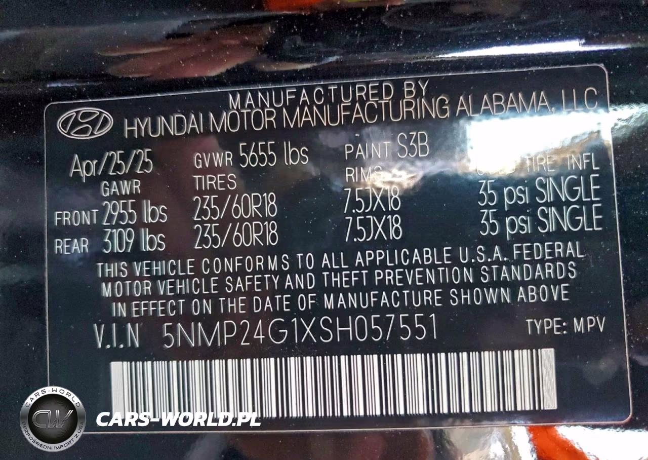 2025 Hyundai Santa Fe Sel VIN:5NMP24G1XSH057551 - 13