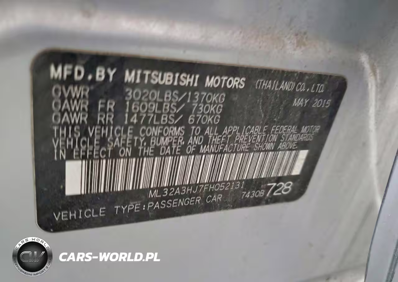 2015 Mitsubishi Mirage De VIN:ML32A3HJ7FH052131 - 12