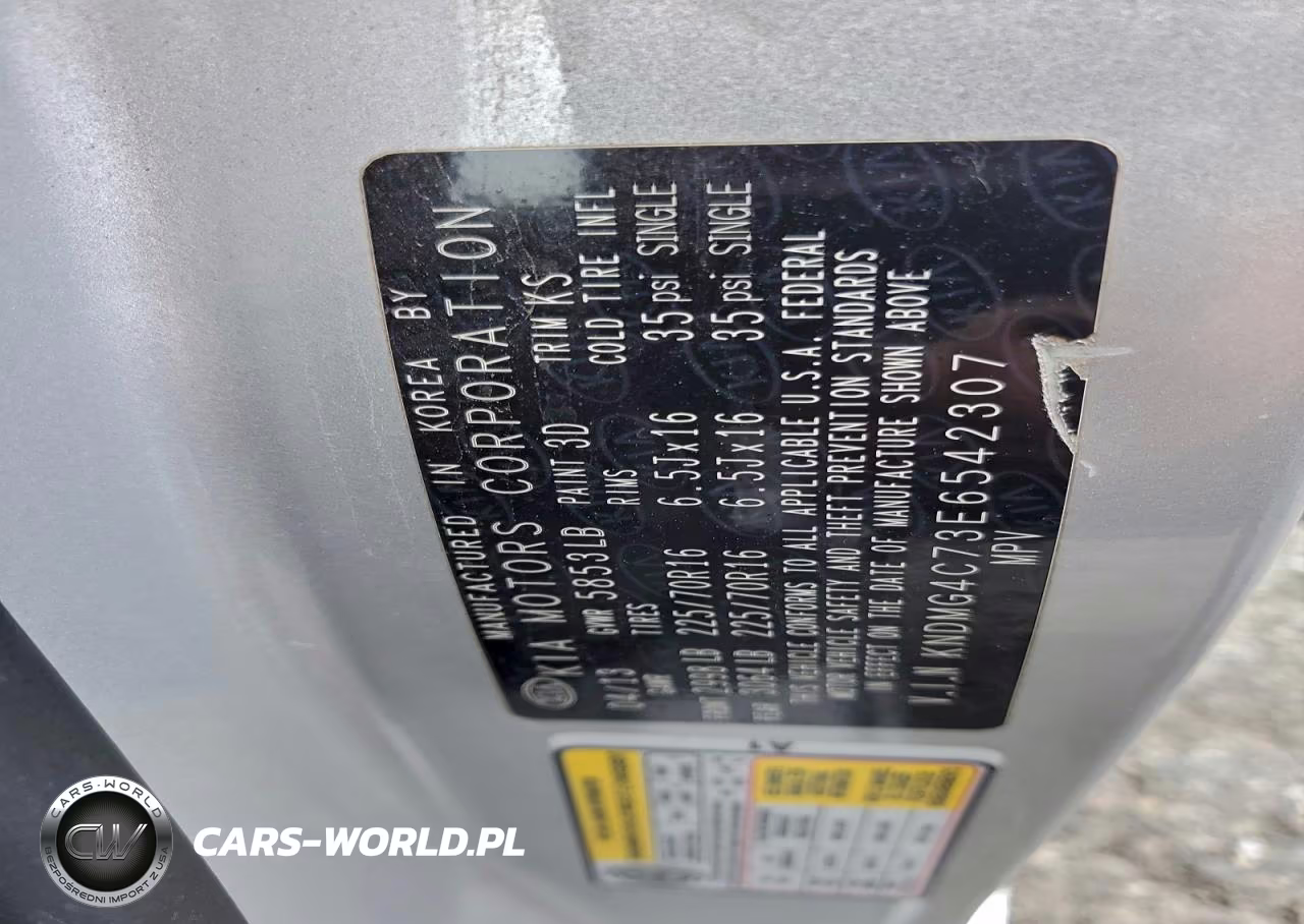 2014 Kia Sedona Lx VIN:KNDMG4C73E6542307 - 13