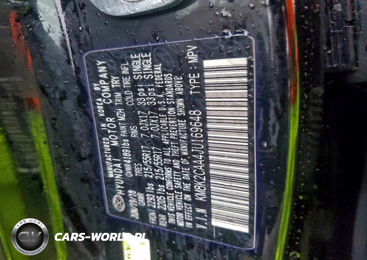 2018 Hyundai Kona Sel VIN:KM8K2CAA4JU169648 - 12