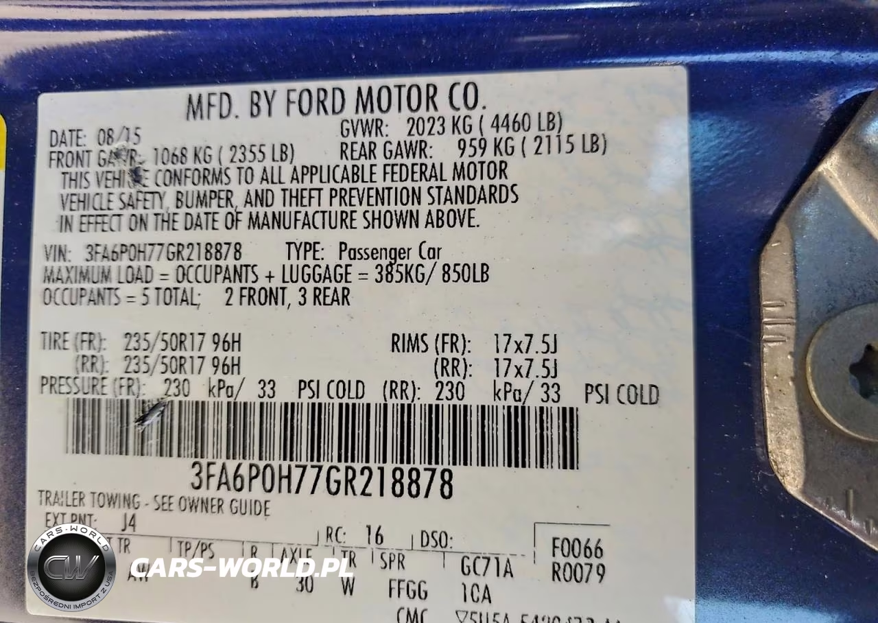 2016 Ford Fusion Se VIN:3FA6P0H77GR218878 - 12