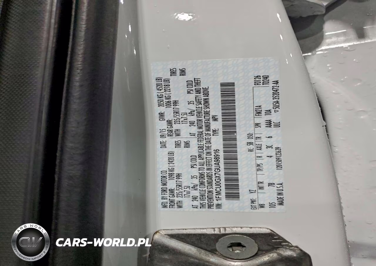 2016 Ford Escape Se VIN:1FMCU0GX7GUA98916 - 13