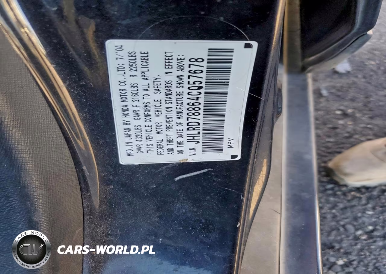 2004 Honda Cr-V Ex VIN:JHLRD78864C057678 - 13