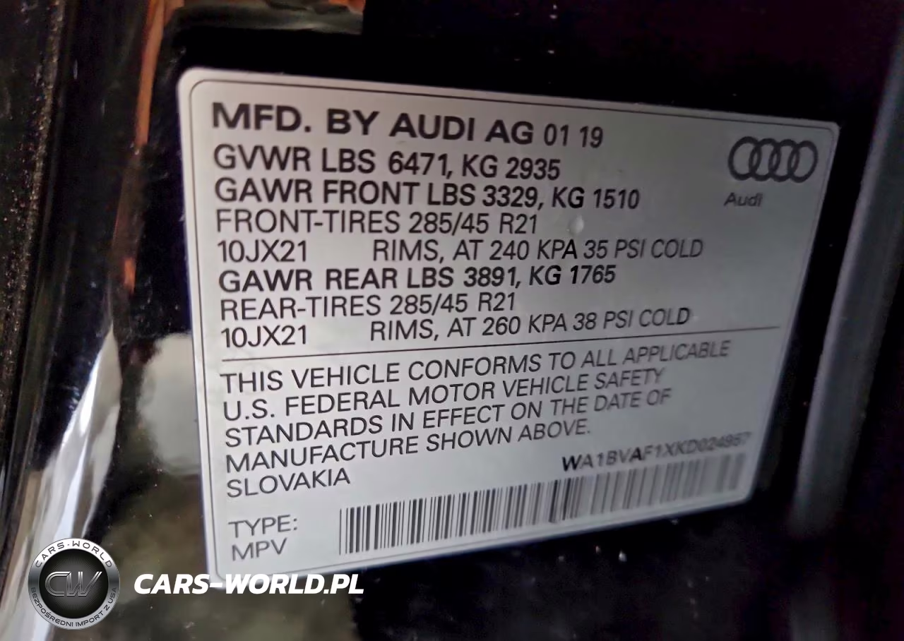 2019 Audi Q8 Premium Plus VIN:WA1BVAF1XKD024957 - 12