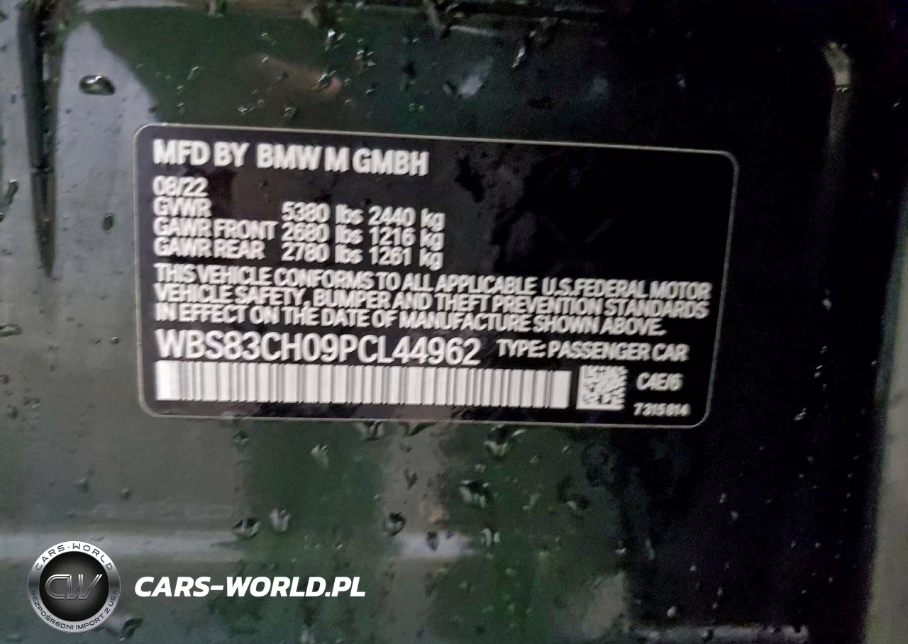 2023 BMW M5 VIN:WBS83CH09PCL44962 - 12