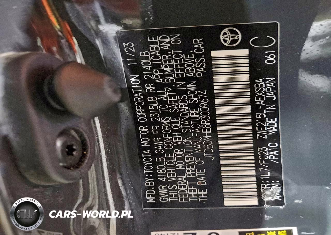 2024 Toyota Corolla Le VIN:JTDBDMHE8R3009674 - 13
