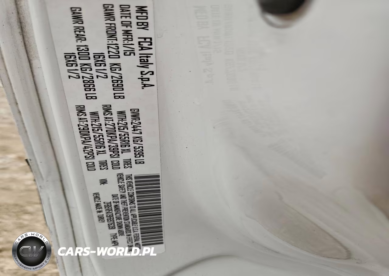 2015 Ram Promaster Delivery Van VIN:ZFBERFAT9F6976391 - 14