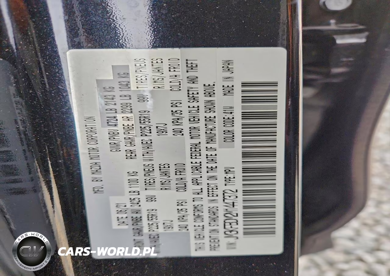 2021 Mazda Cx-5 Grand Touring VIN:JM3KFBDM2M1447372 - 12