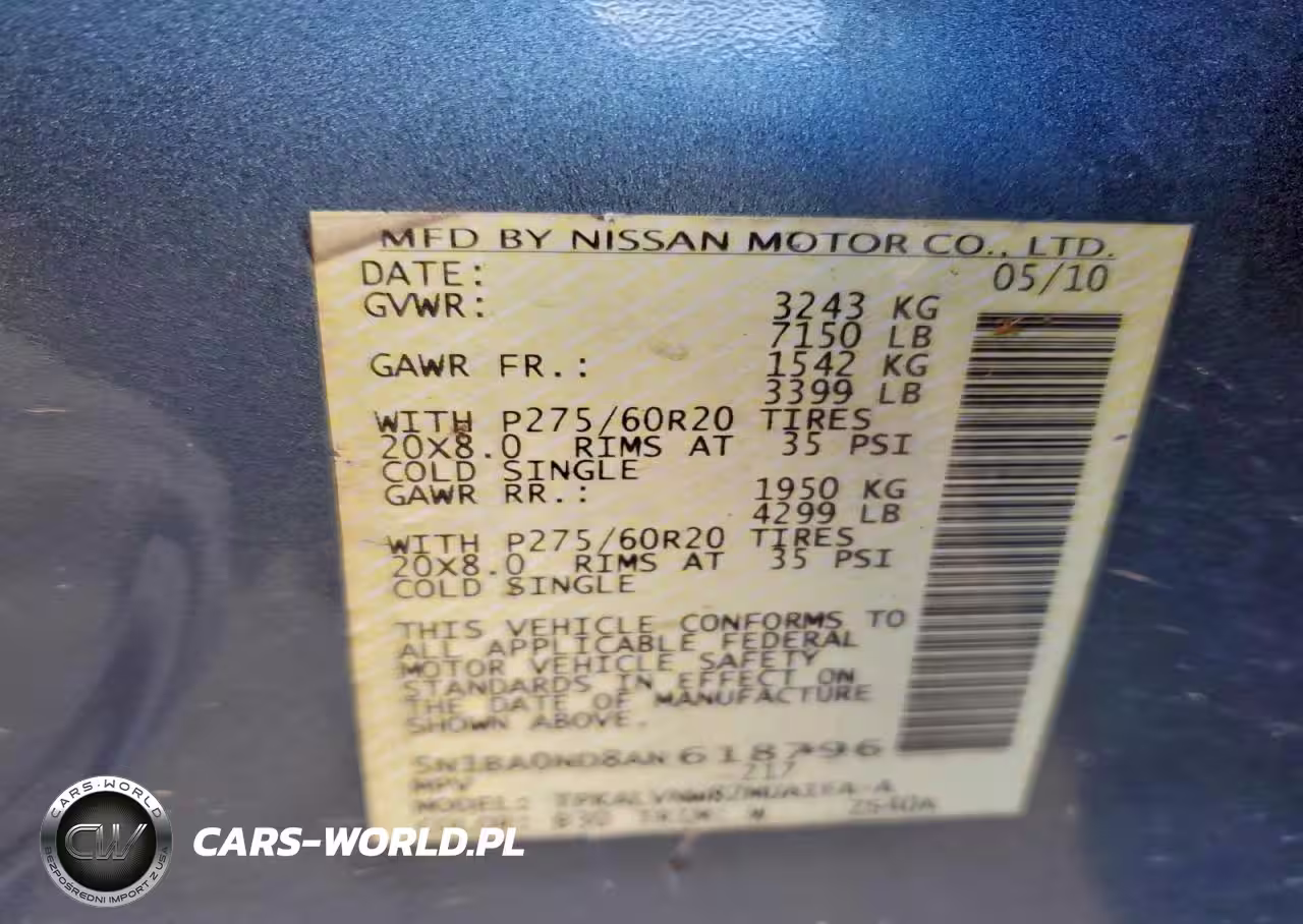 2010 Nissan Armada Se VIN:5N1BA0ND8AN618796 - 13