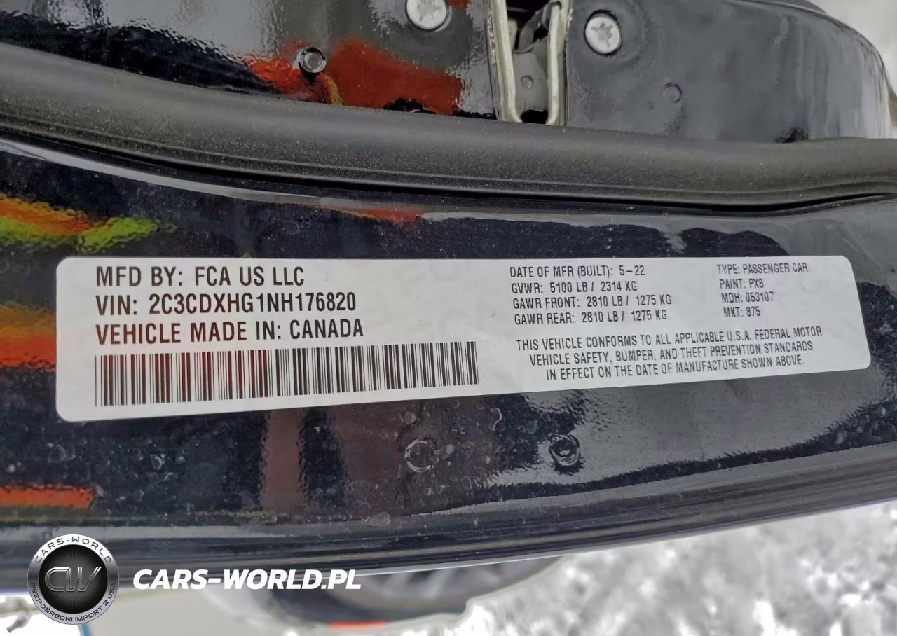 2022 Dodge Charger Gt VIN:2C3CDXHG1NH176820 - 12