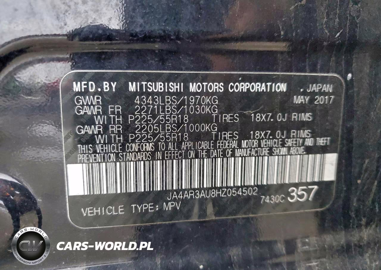 2017 Mitsubishi Outlander Sport Es VIN:JA4AR3AU8HZ054502 - 12