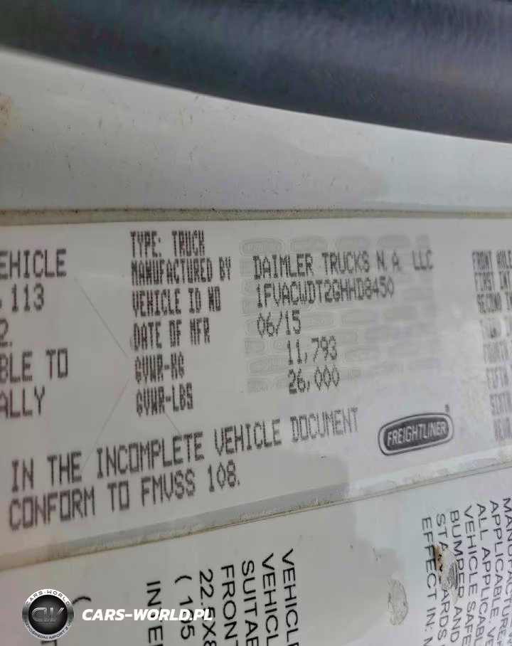 2016 Freightliner Business Class M2 Box Truck VIN:1FVACWDT2GHHD8450 - 12