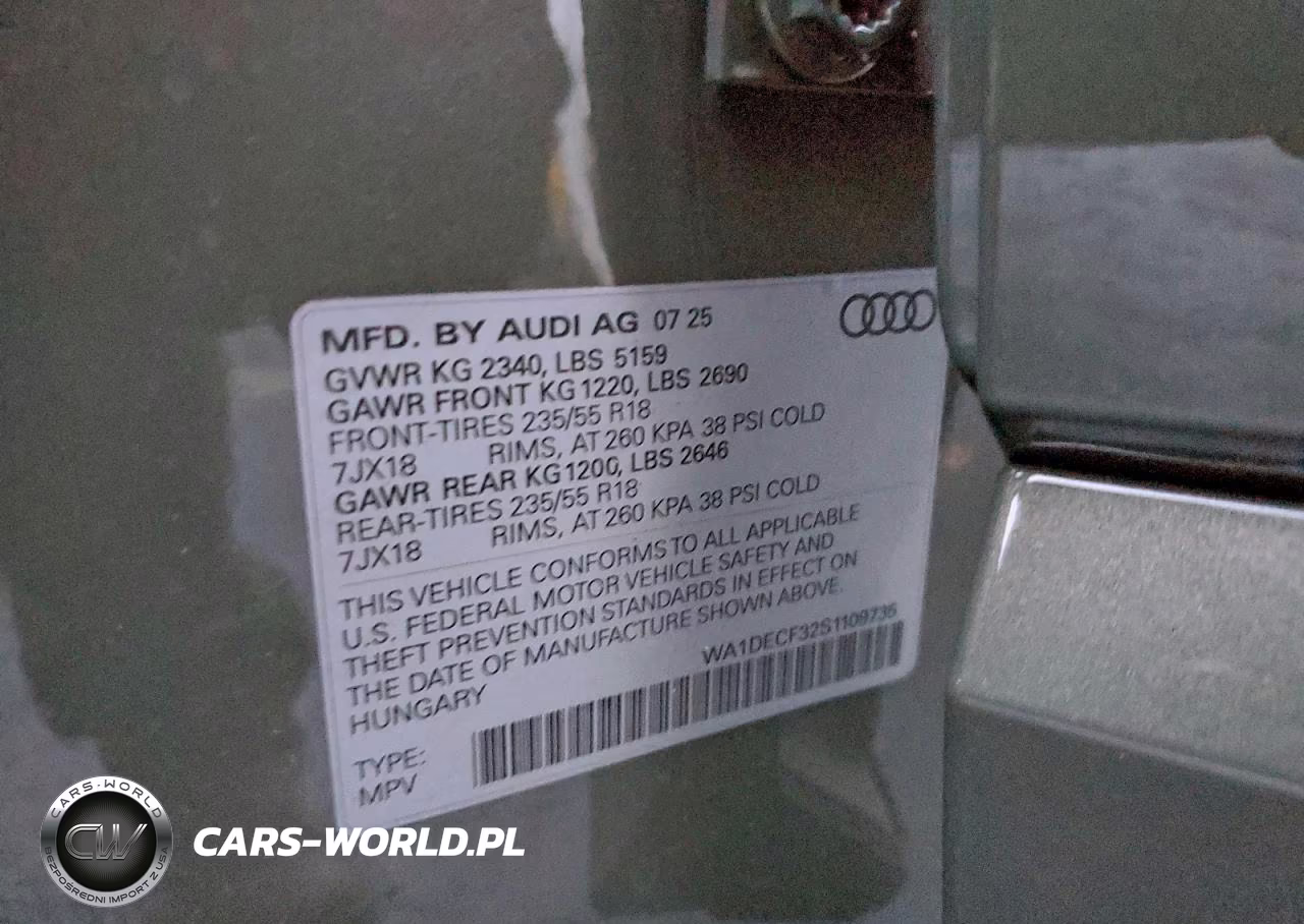 2025 Audi Q3 Premium S Line 45 VIN:WA1DECF32S1109735 - 12