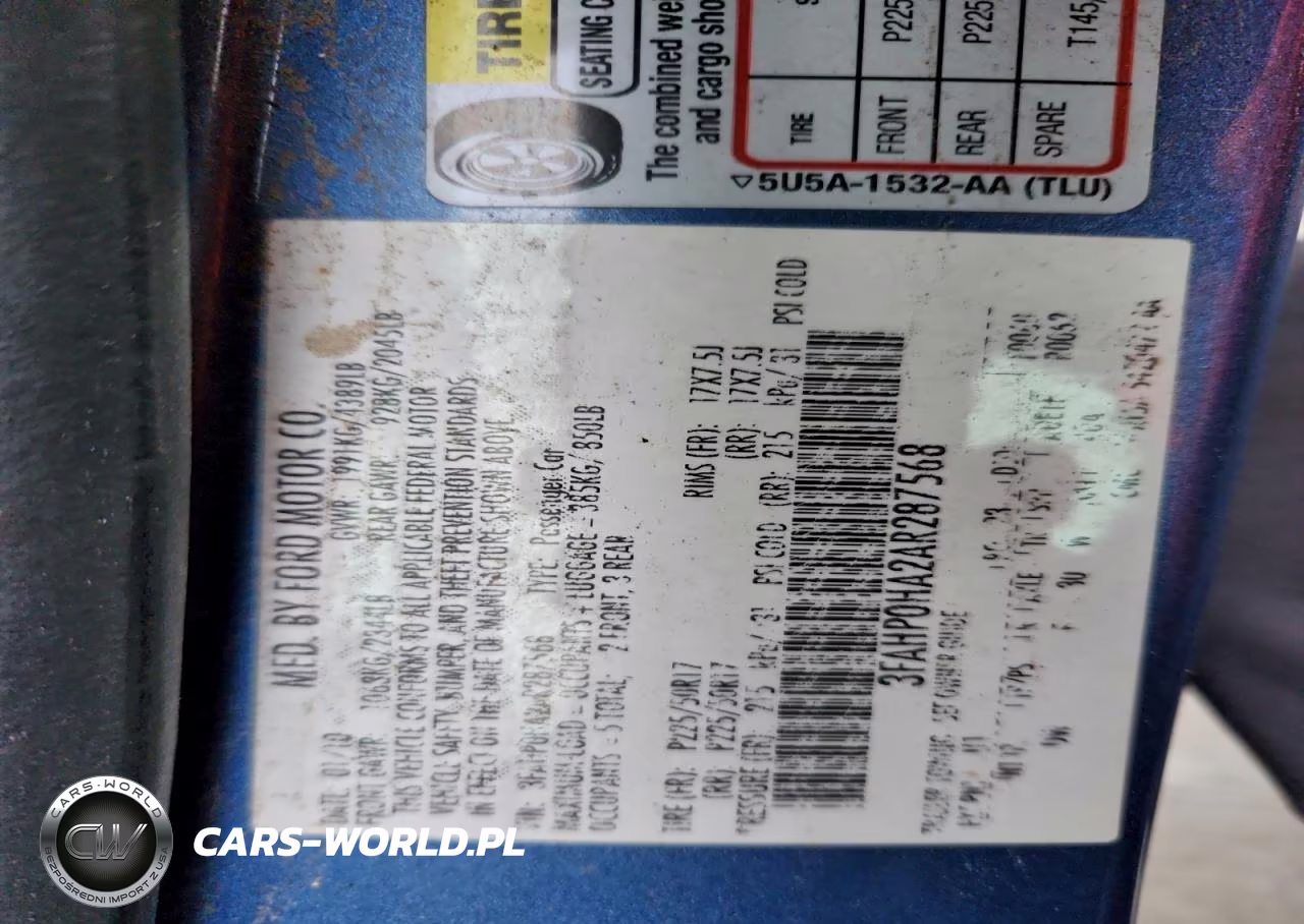2010 Ford Fusion Se VIN:3FAHP0HA2AR287568 - 12