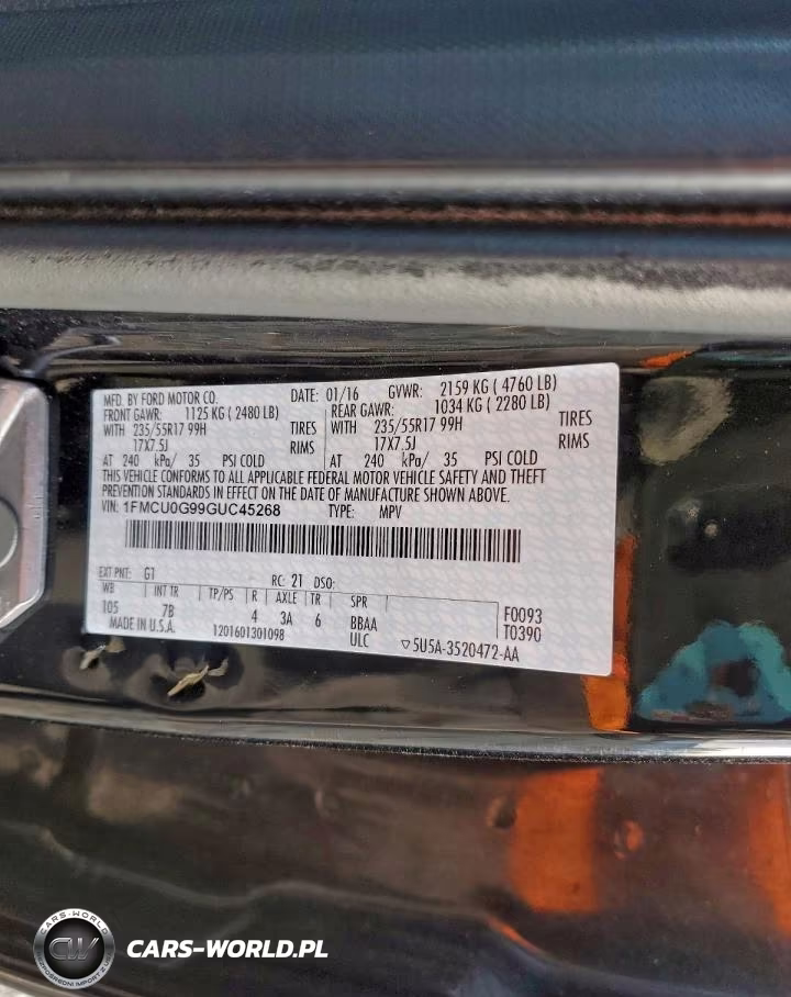 2016 Ford Escape Se VIN:1FMCU0G99GUC45268 - 13