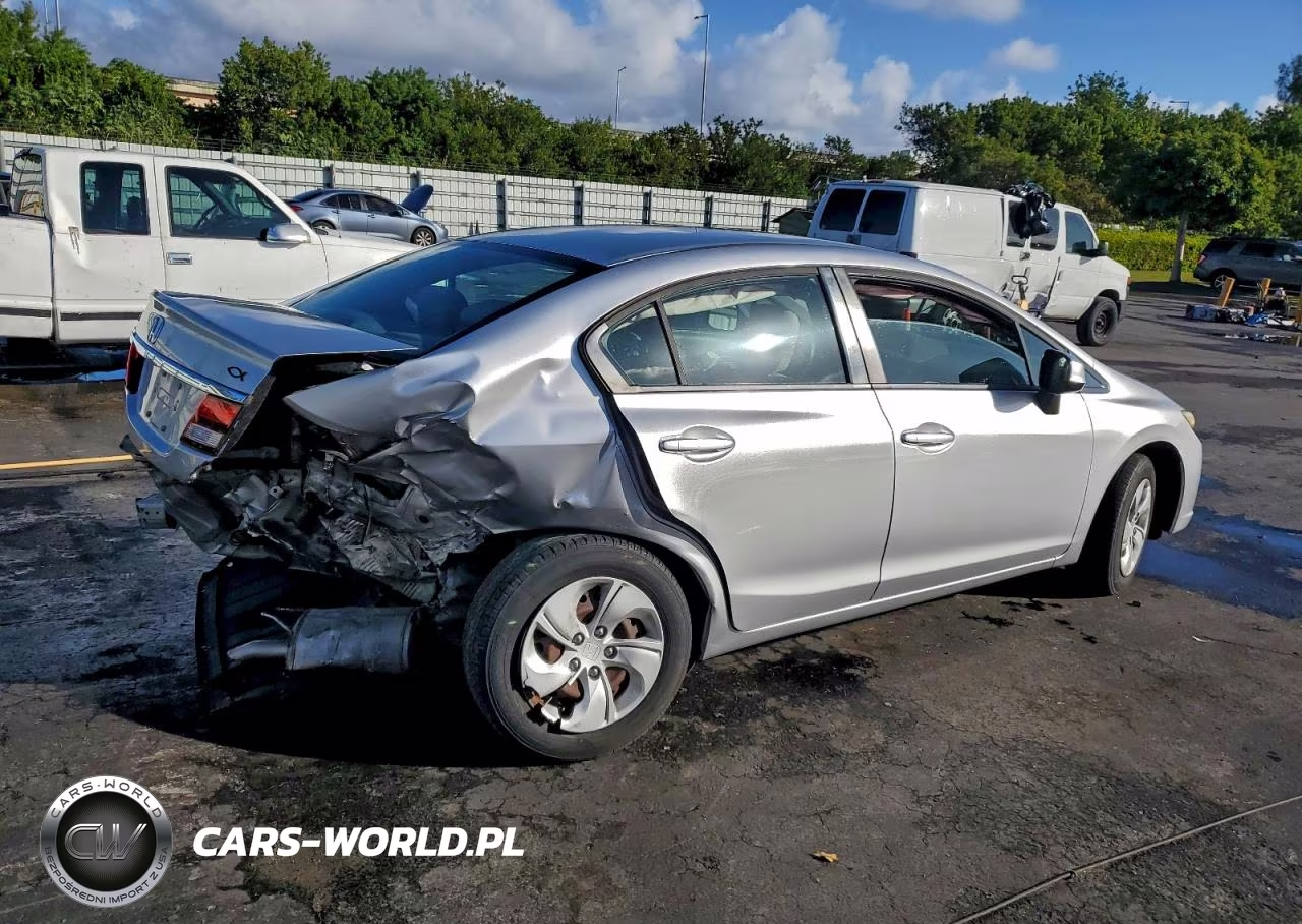 2013 Honda Civic Lx VIN:19XFB2F56DE087421 - 3