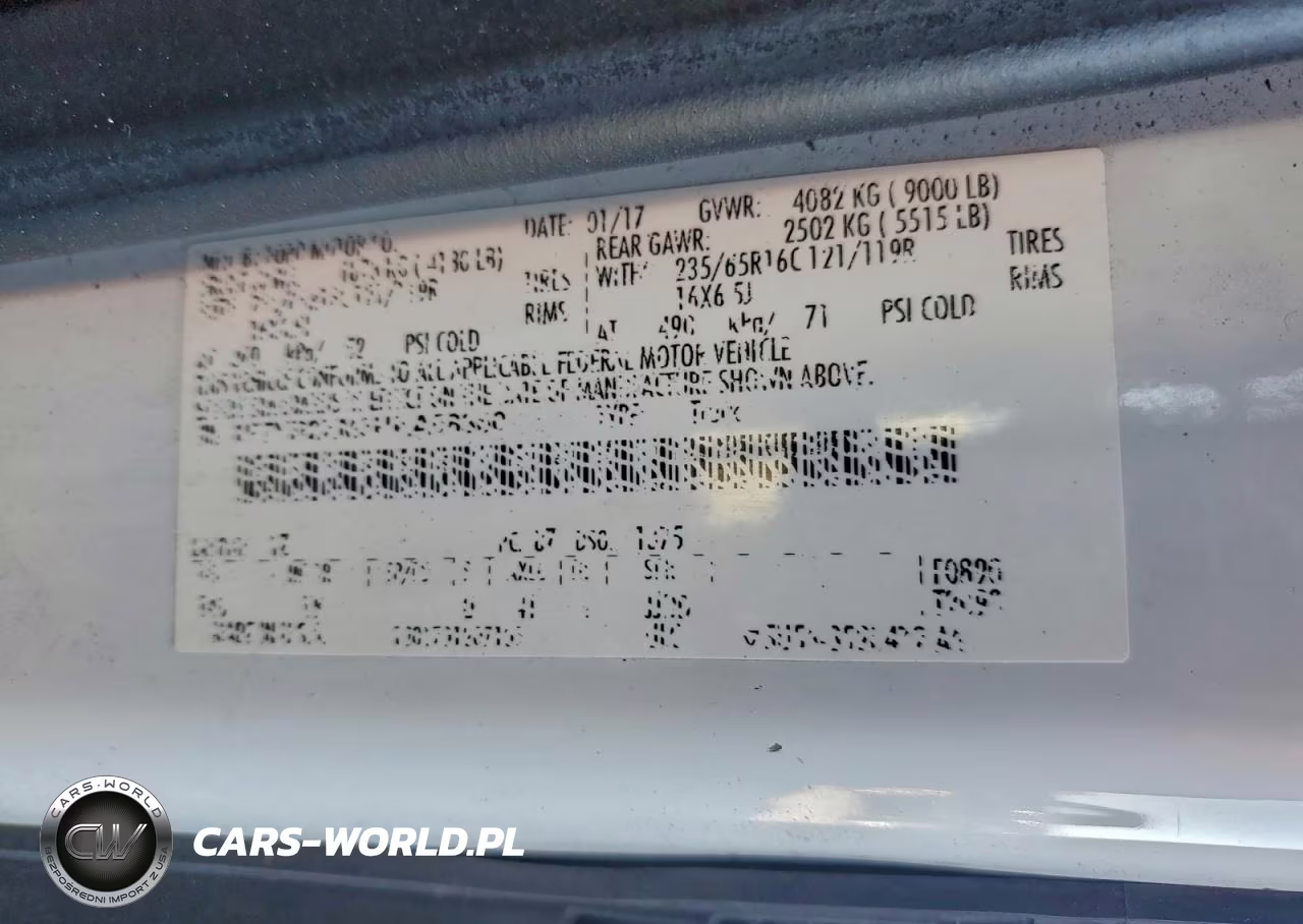 2017 Ford Transit Van T-250 Hi VIN:1FTYR2XM3HKA58360 - 14