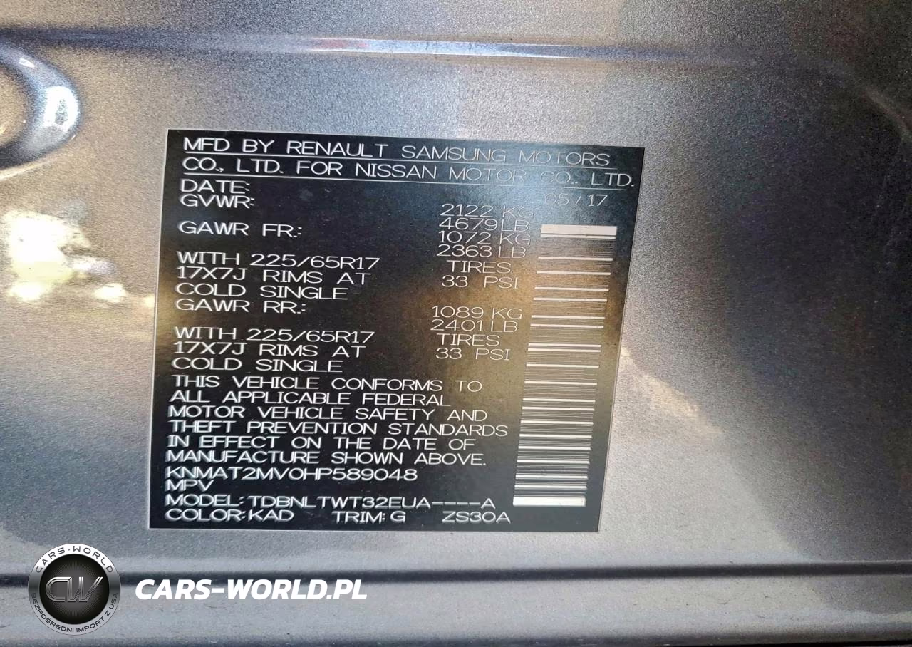 2017 Nissan Rogue S VIN:KNMAT2MV0HP589048 - 13
