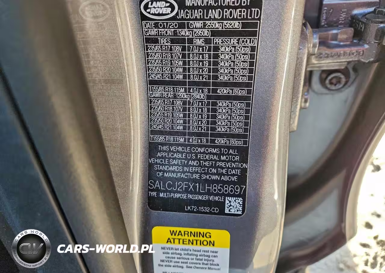 2020 Land Rover Discovery Sport S VIN:SALCJ2FX1LH858697 - 13
