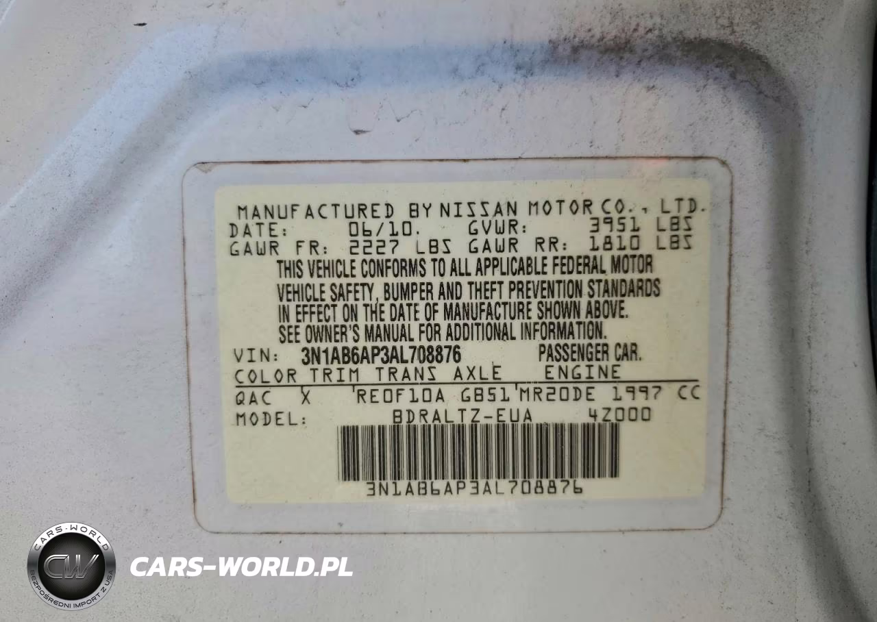 2010 Nissan Sentra 2.0 VIN:3N1AB6AP3AL708876 - 12