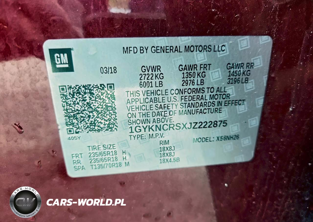 2018 Cadillac Xt5 Luxury VIN:1GYKNCRSXJZ222875 - 13