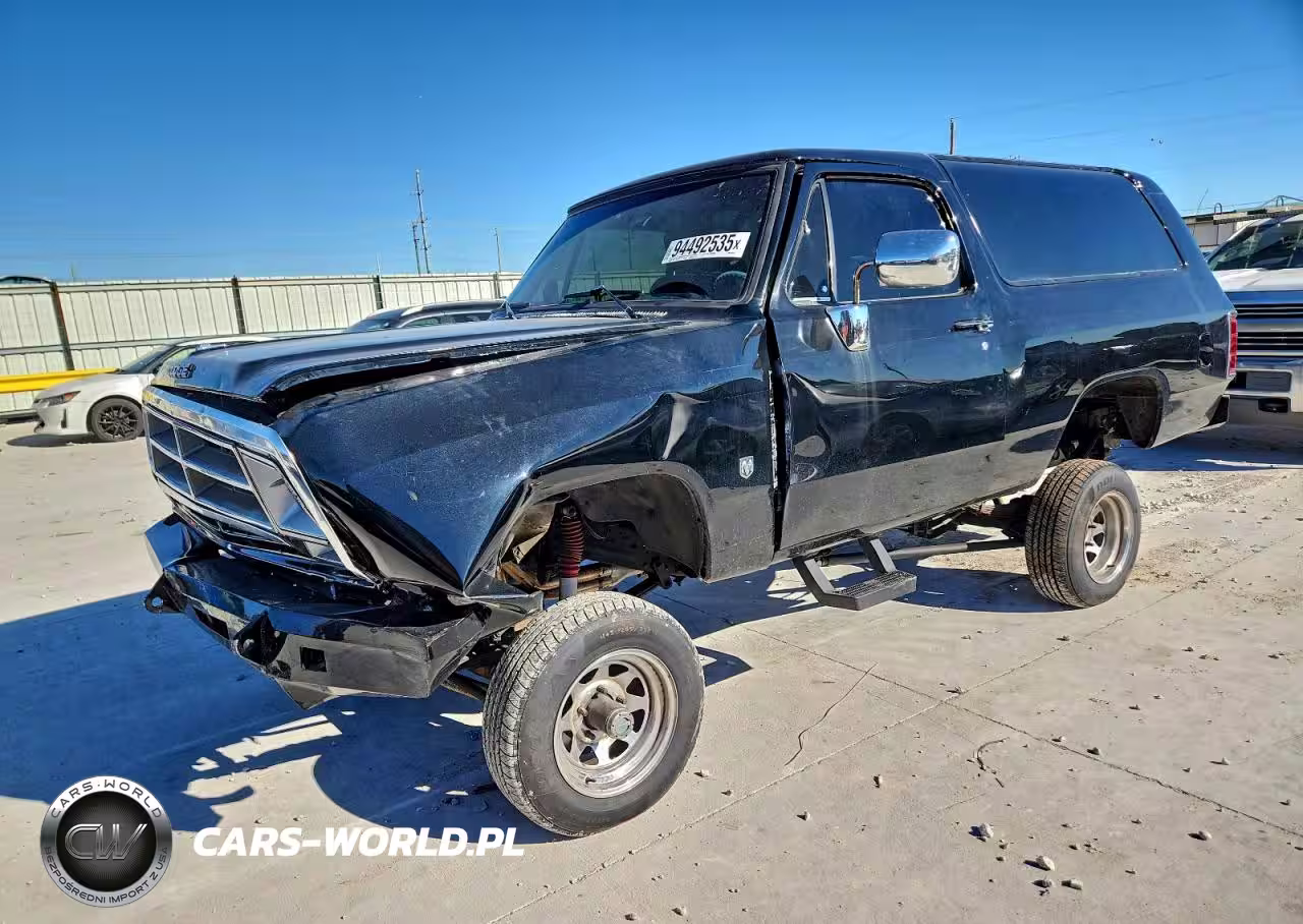 1986 Dodge Ramcharger Aw-100