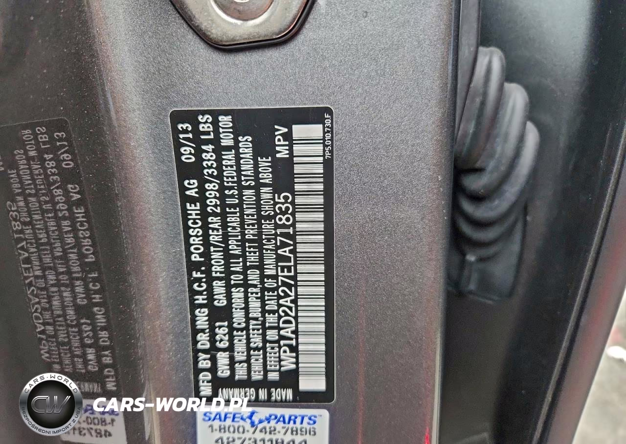 2014 Porsche Cayenne Gts VIN:WP1AD2A27ELA71835 - 12