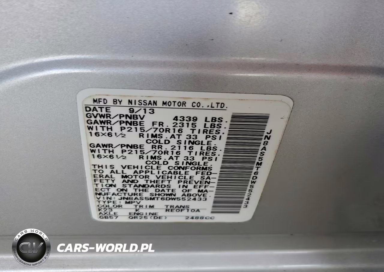 2013 Nissan Rogue S VIN:JN8AS5MT6DW552433 - 10