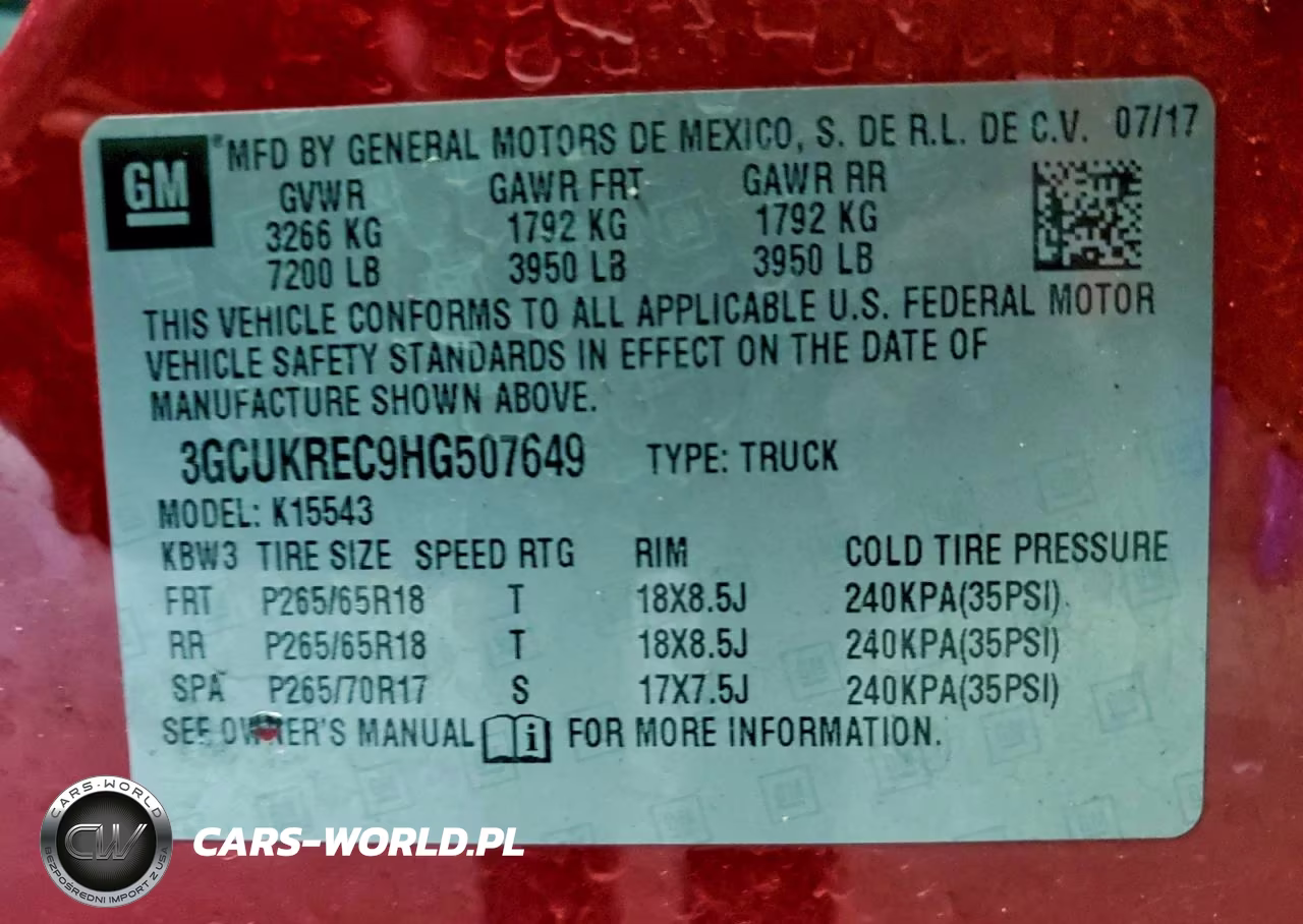 2017 Chevrolet Silverado K1500 Lt VIN:3GCUKREC9HG507649 - 13
