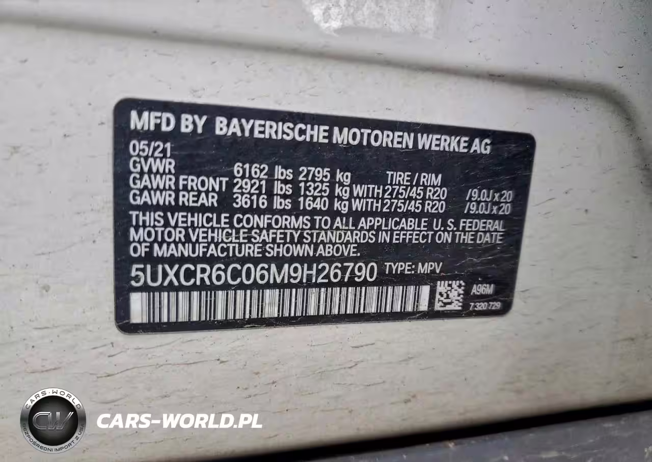 2021 BMW X5 xDrive40I VIN:5UXCR6C06M9H26790 - 13