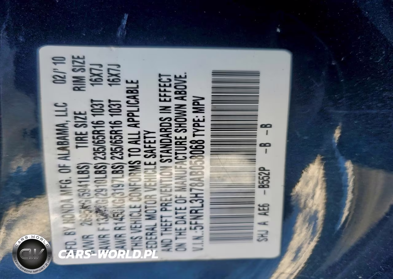 2010 Honda Odyssey Exl VIN:5FNRL3H78AB058068 - 13