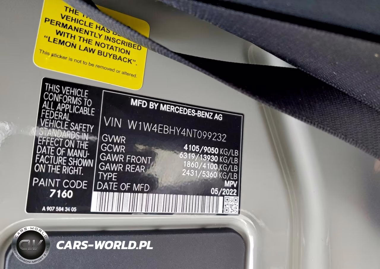 2022 Mercedes-Benz Sprinter 2500 VIN:W1W4EBHY4NT099232 - 12