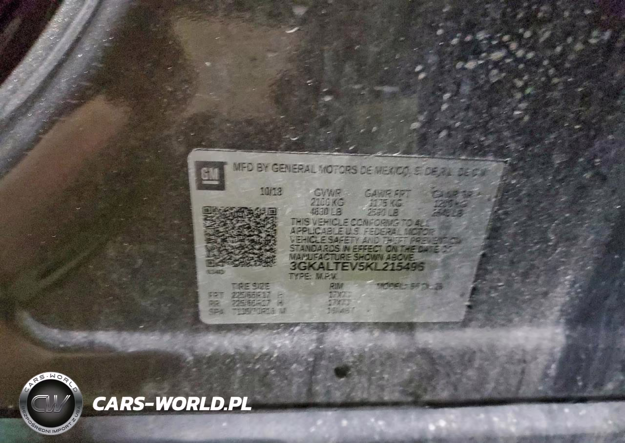 2019 GMC Terrain Sle VIN:3GKALTEV5KL215496 - 13