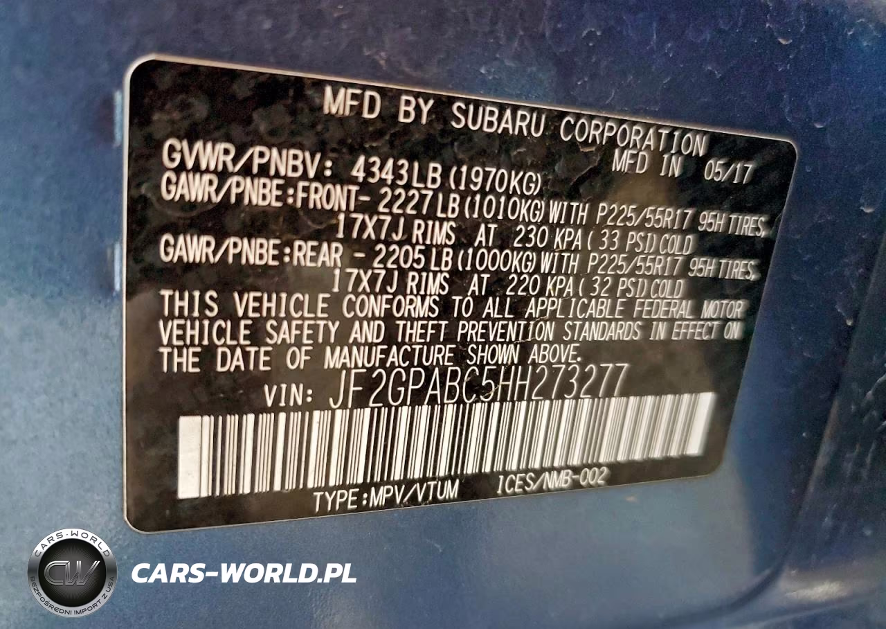 2017 Subaru Crosstrek Premium VIN:JF2GPABC5HH273277 - 12