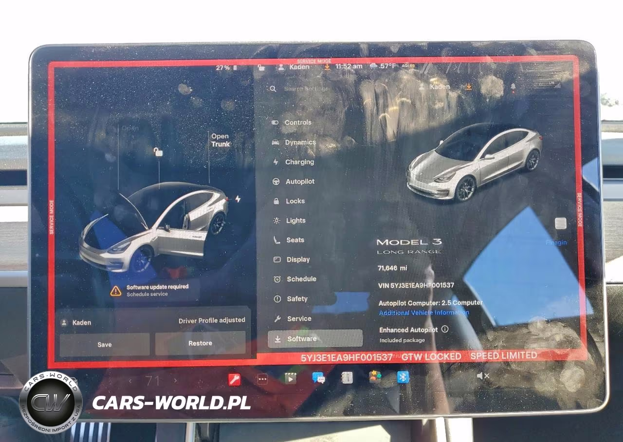 2017 Tesla Model 3 VIN:5YJ3E1EA9HF001537 - 9