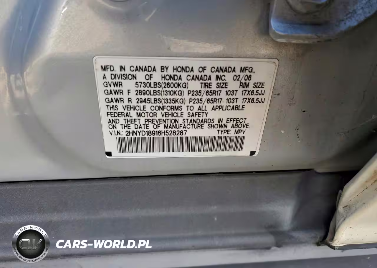 2006 Acura Mdx Touring VIN:2HNYD18916H528287 - 13