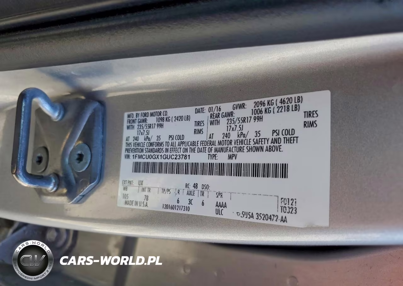 2016 Ford Escape Se VIN:1FMCU0GX1GUC23781 - 13