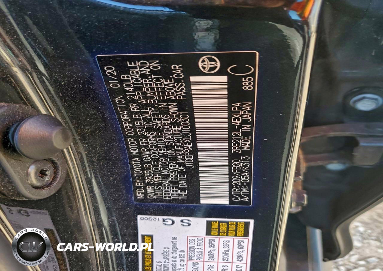 2020 Toyota Corolla Le VIN:JTDEPRAEXLJ100301 - 12