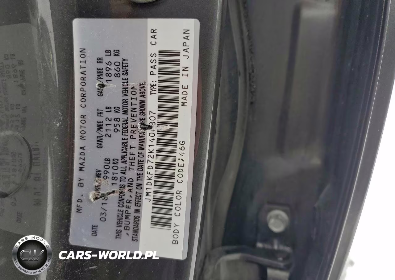 2019 Mazda Cx-3 Grand Touring VIN:JM1DKFD72K1400807 - 12
