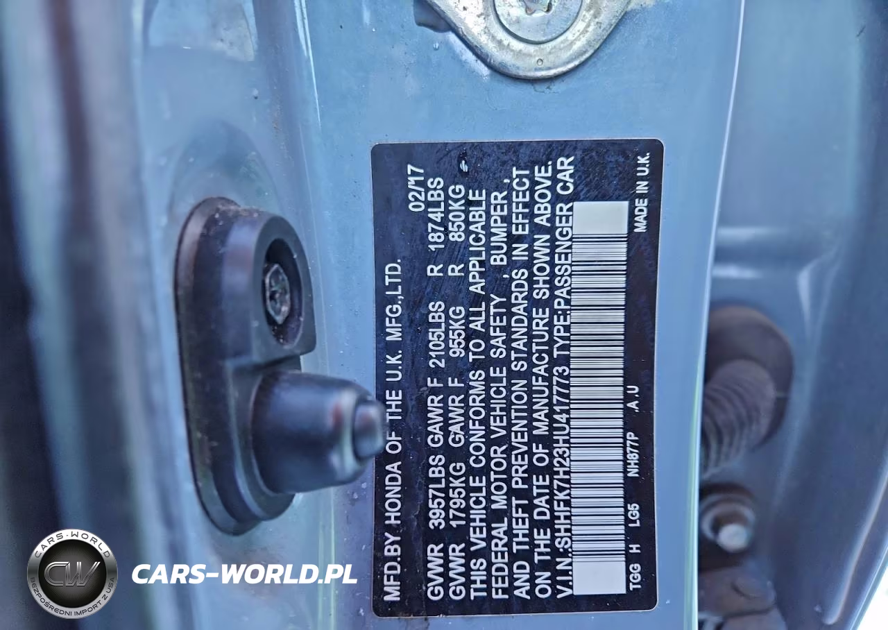 2017 Honda Civic Lx VIN:SHHFK7H23HU417773 - 13