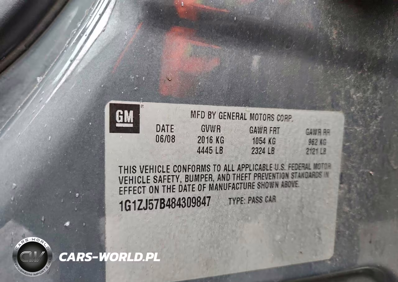 2008 Chevrolet Malibu 2Lt VIN:1G1ZJ57B484309847 - 12