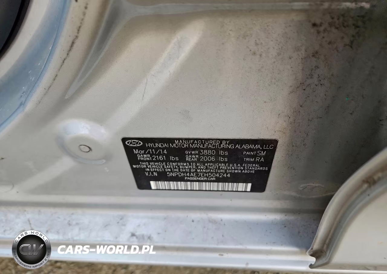 2014 Hyundai Elantra Se VIN:5NPDH4AE7EH504244 - 12
