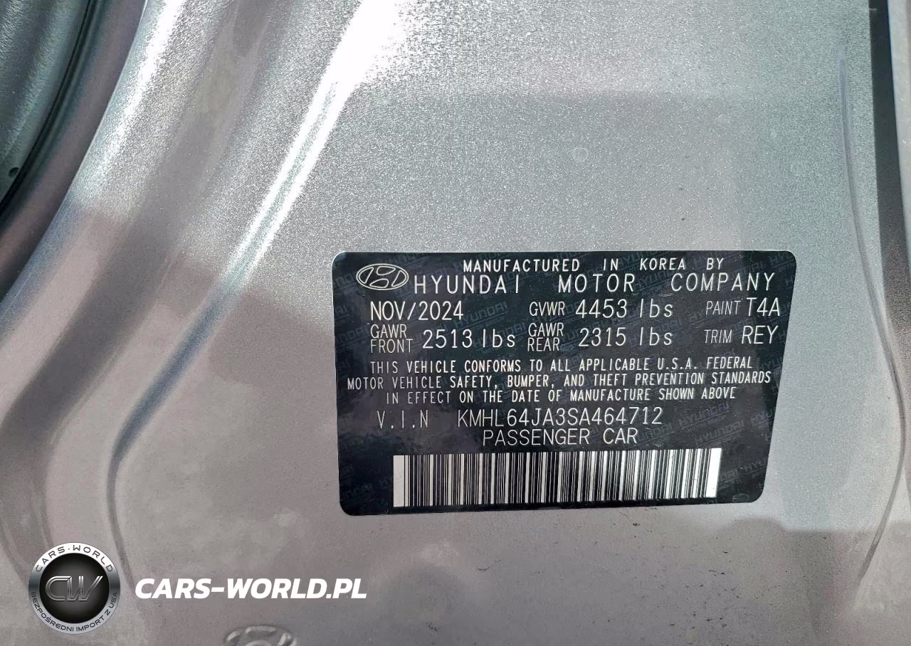 2025 Hyundai Sonata Sel VIN:KMHL64JA3SA464712 - 13