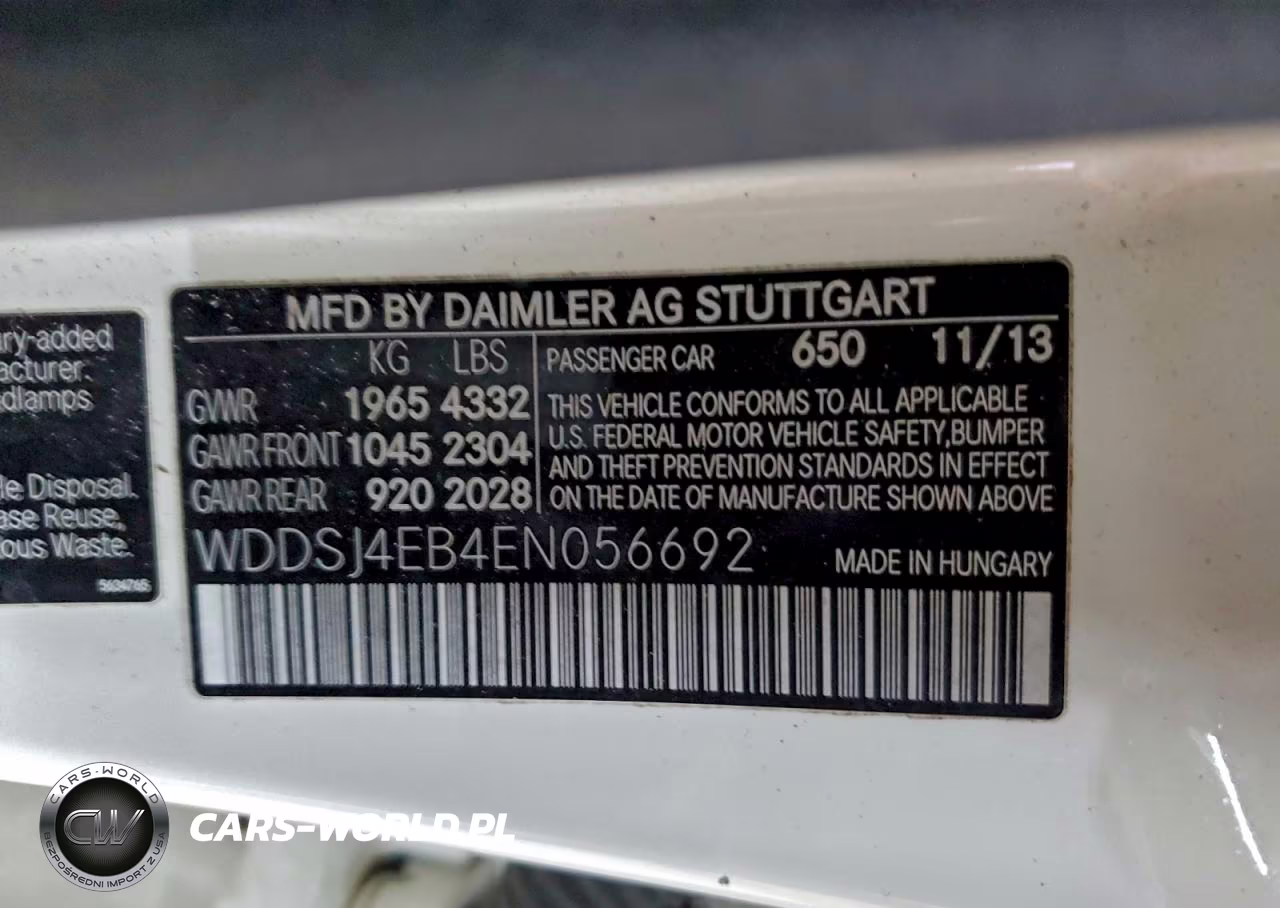 2014 Mercedes-Benz Cla 250 VIN:WDDSJ4EB4EN056692 - 12