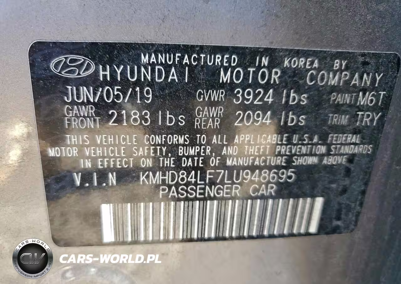 2020 Hyundai Elantra Sel VIN:KMHD84LF7LU948695 - 12