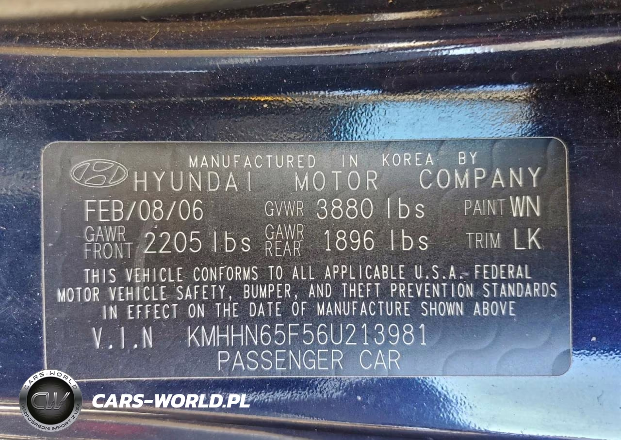 2006 Hyundai Tiburon Gt VIN:KMHHN65F56U213981 - 12