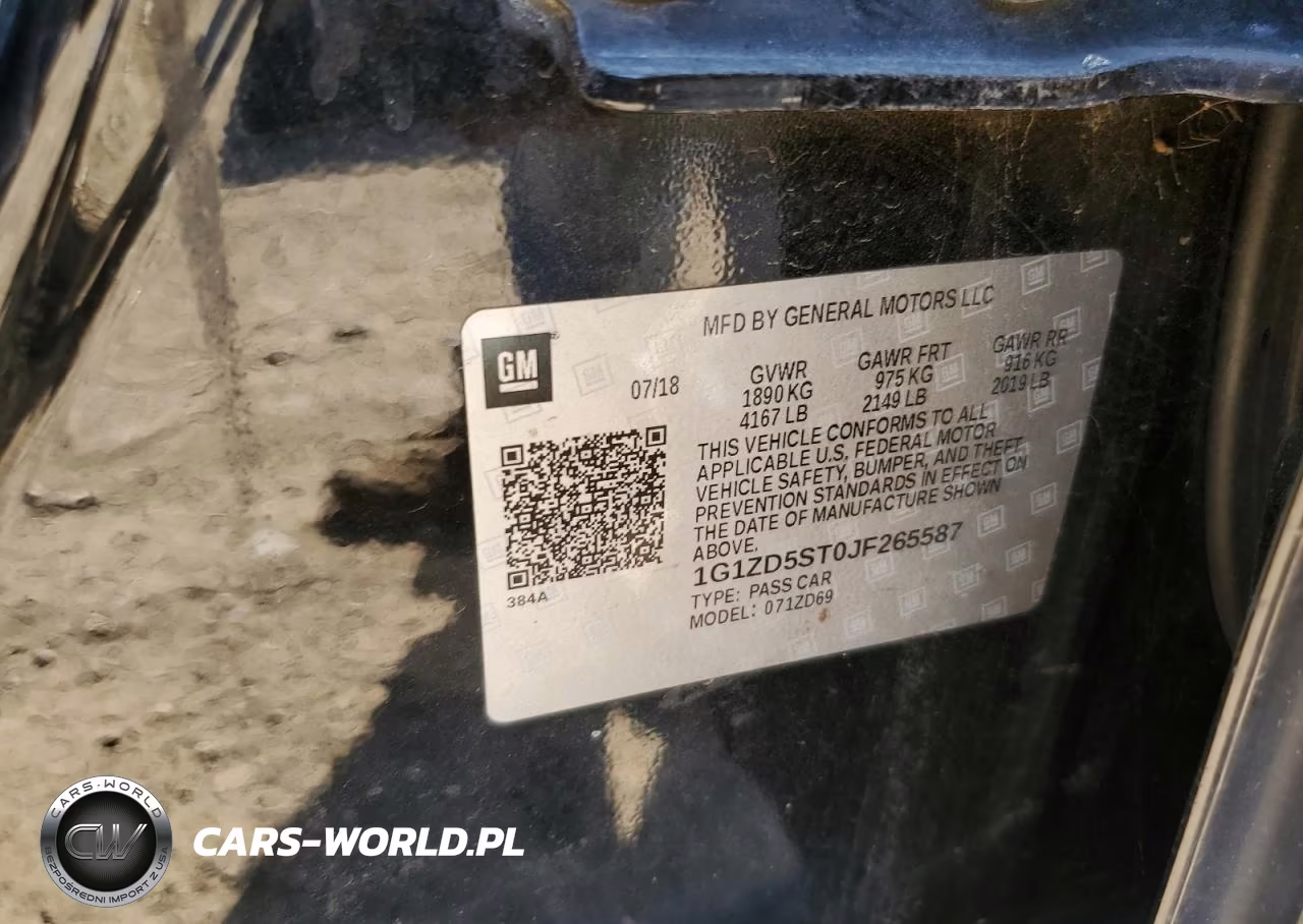 2018 Chevrolet Malibu Lt VIN:1G1ZD5ST0JF265587 - 12