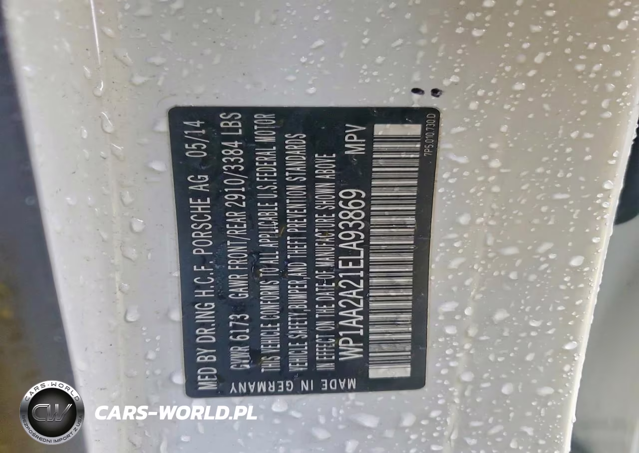 2014 Porsche Cayenne VIN:WP1AA2A21ELA93869 - 13