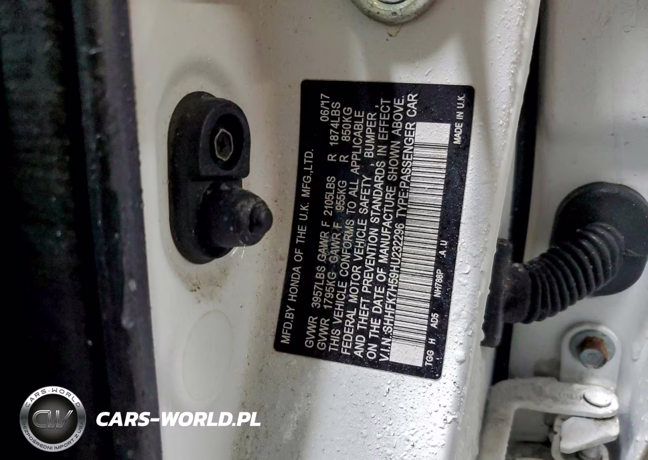 2017 Honda Civic Ex VIN:SHHFK7H59HU232296 - 12